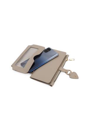 Cüzdan Soft Yumuşak Cep Telefon Bölmeli Trend Kadın Cüzdan - Kalpli Model